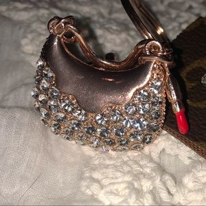 Purse keychain, charm, bling purse, Purse Charm